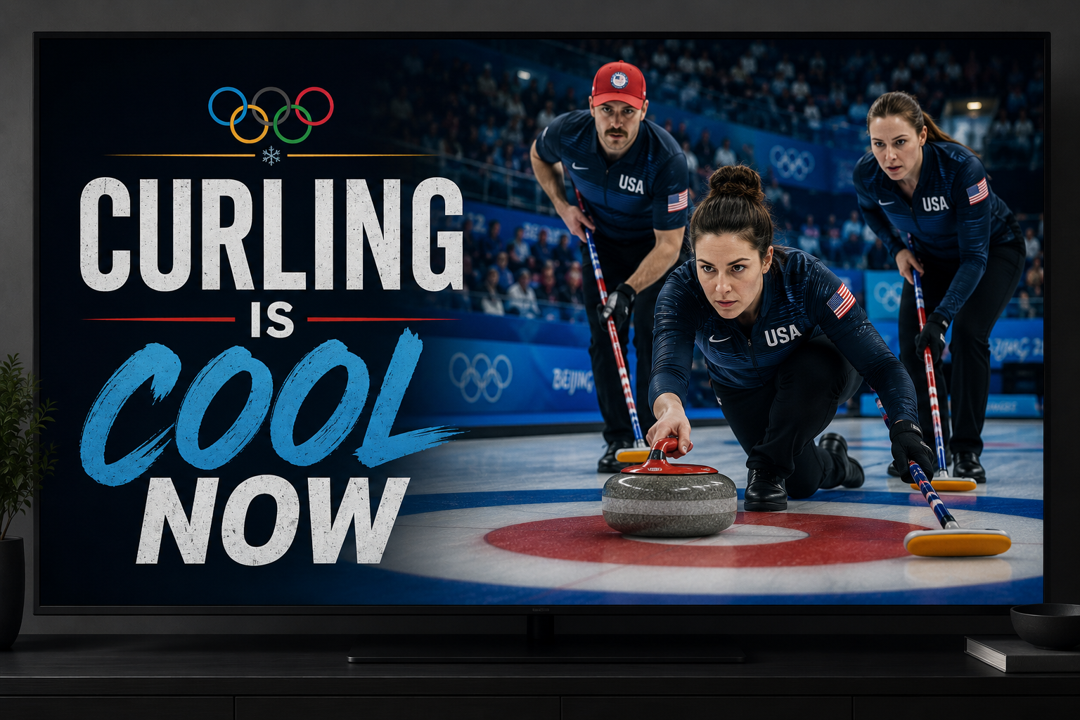Curling at the Winter Olympics on Peacock