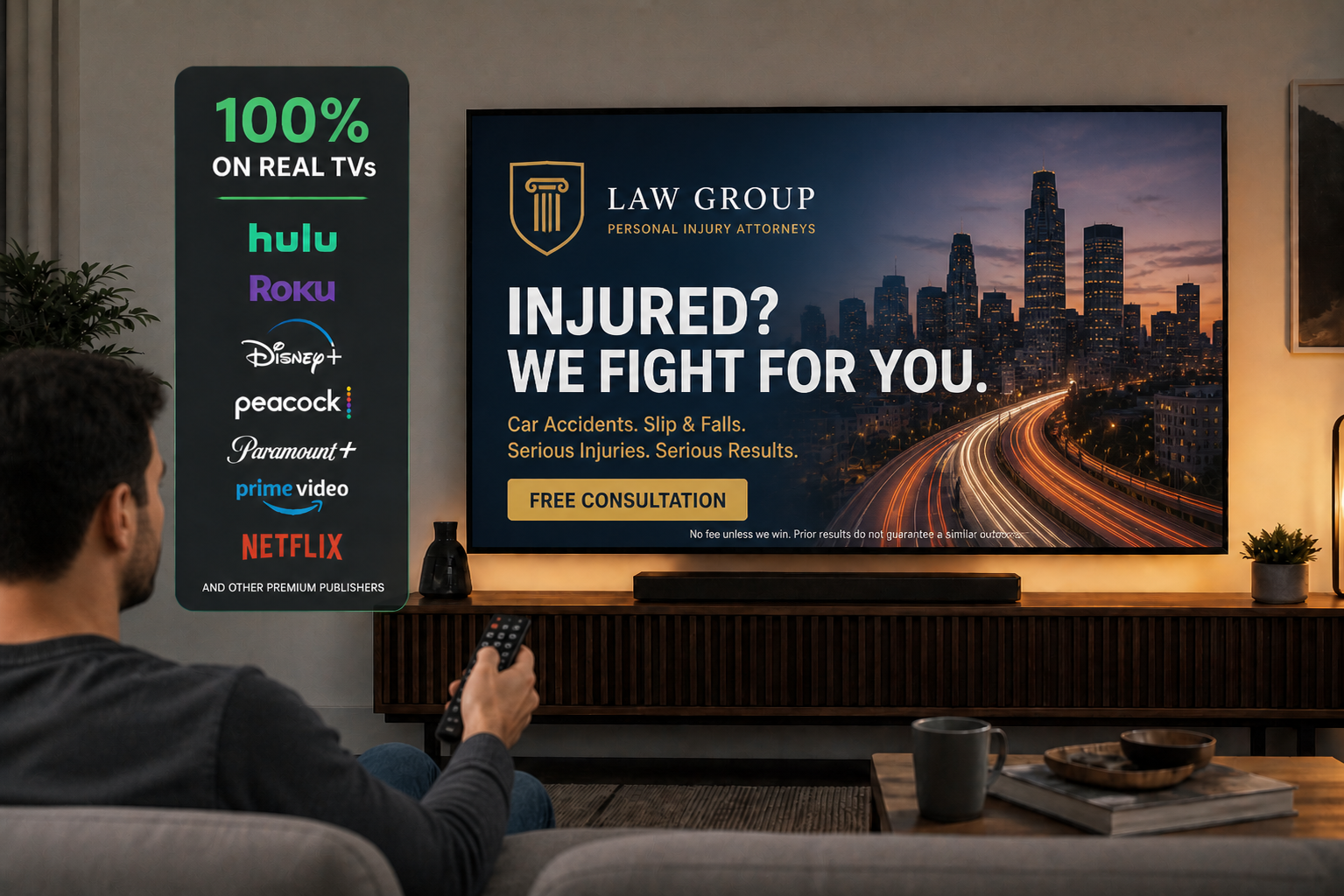 Streaming TV screens