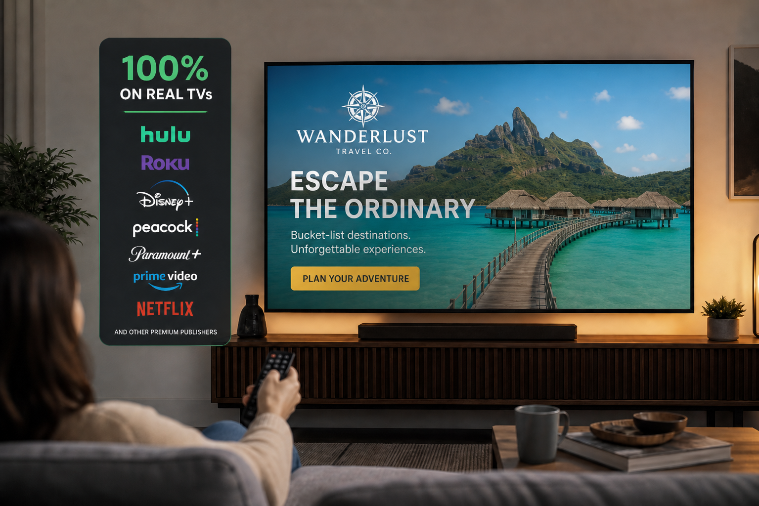 Streaming TV screens