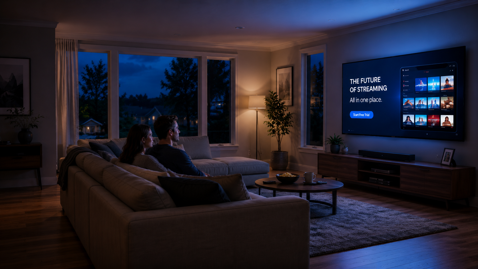 CTV advertising on the biggest screen in a living room