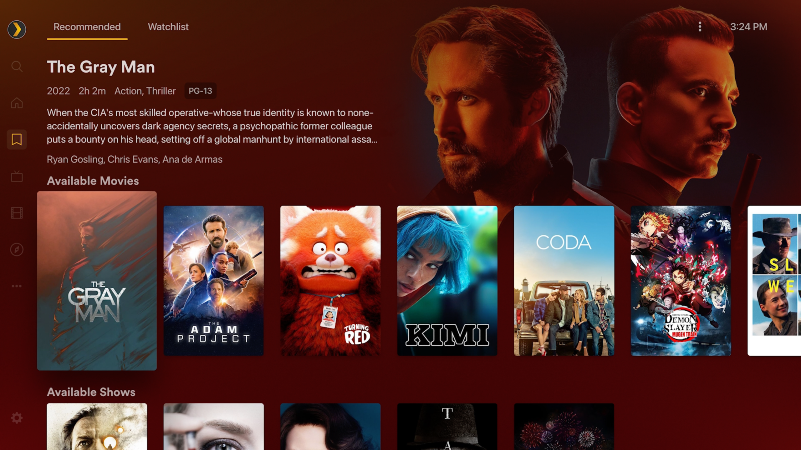 Recommendations and watchlist on Plex