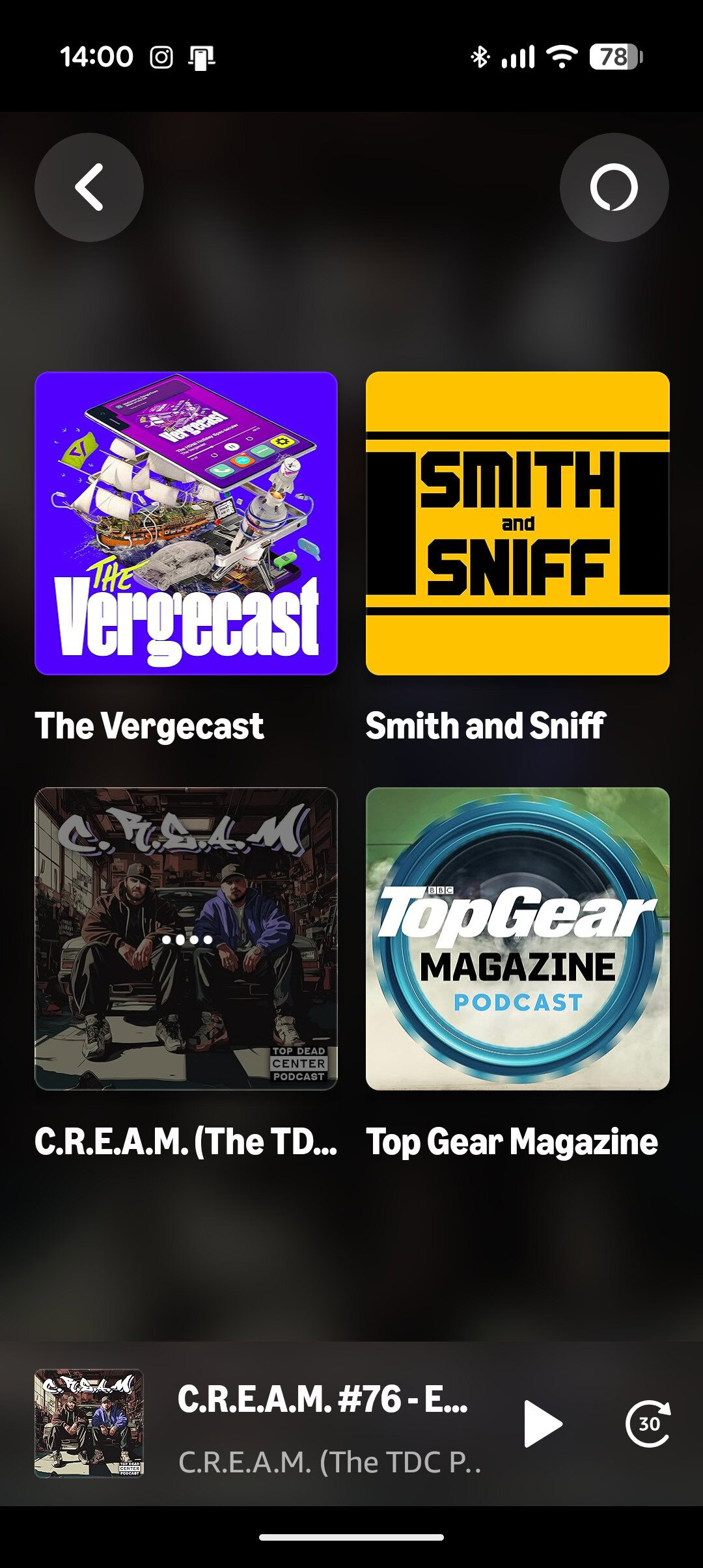 The Amazon Music app