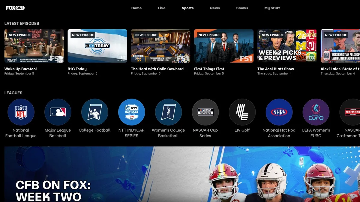 The Fox One app